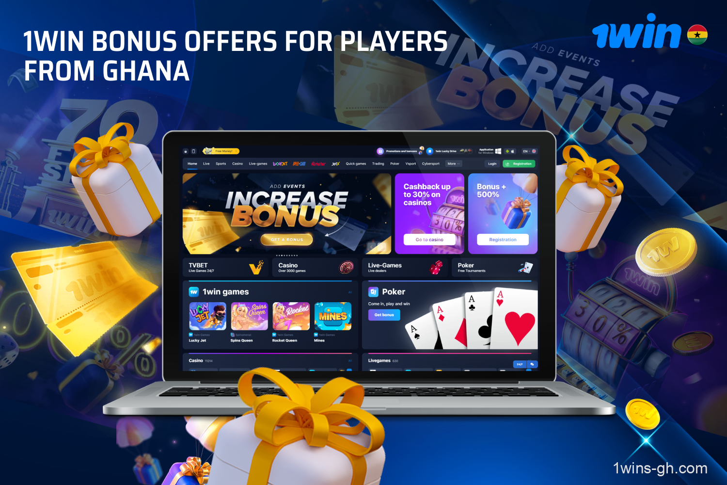 The 1win site has many interesting promotions not only for new players but also for active players, including a loyalty program with points accumulation