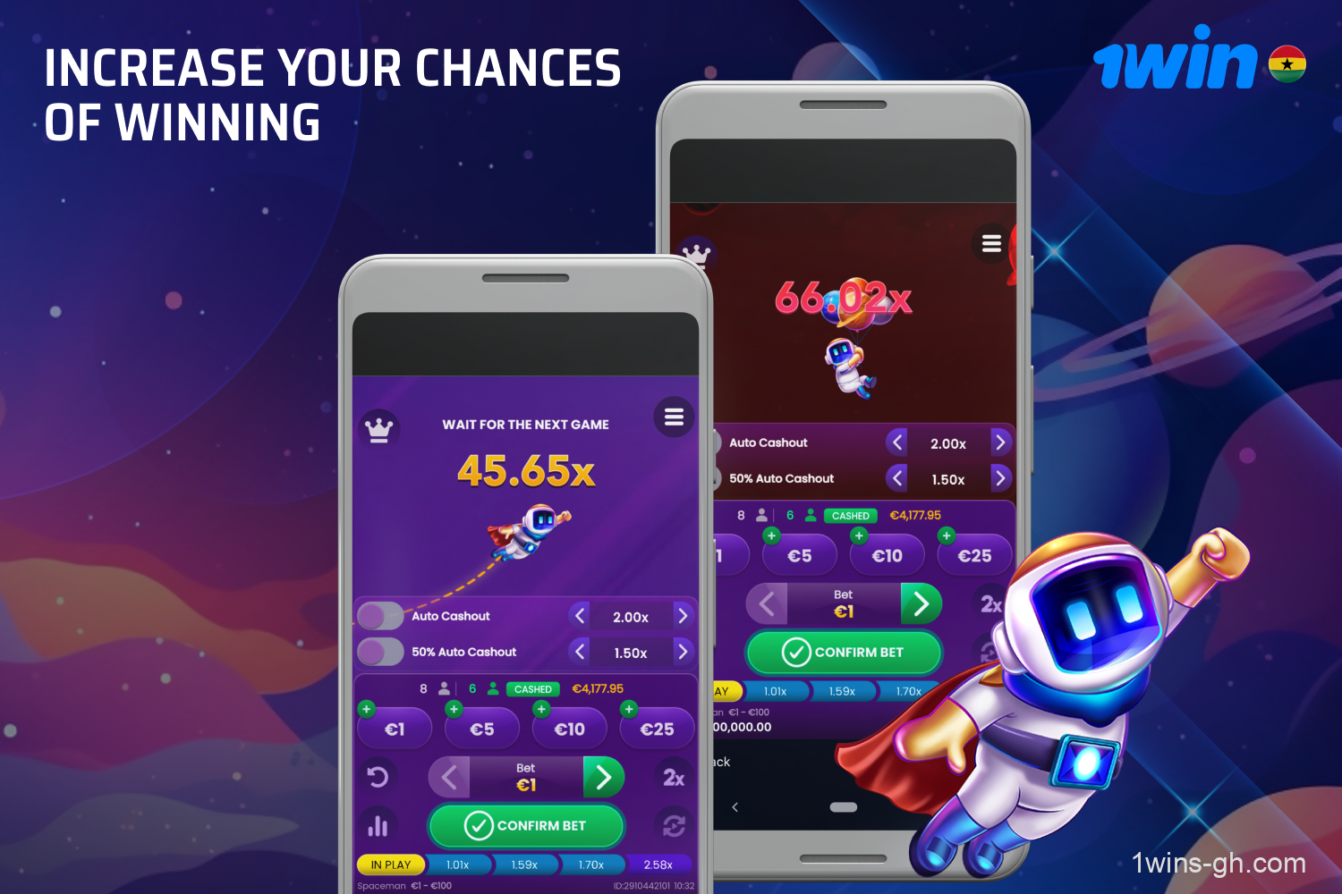 Use strategies and tactics to increase chances of winning at Spaceman online game at 1win Casino