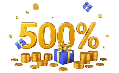 Enter the promo code and get a 500% welcome bonus